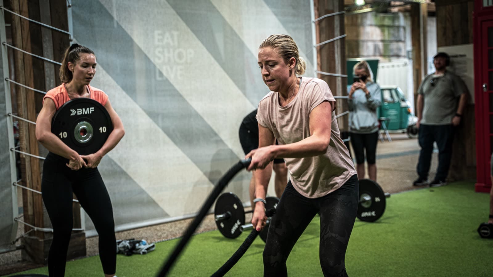 Battle rope training at BMF Urban Battersea
