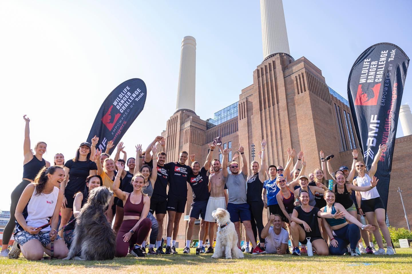 #TrainLikeARanger with bear Grylls at Battersea Power Station